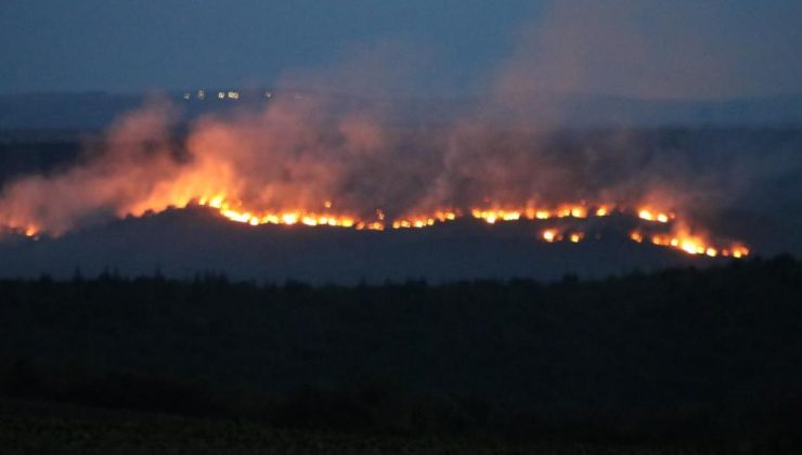 Bulgaristan’daki yangın Edirne’nin sınır köylerine dayandı