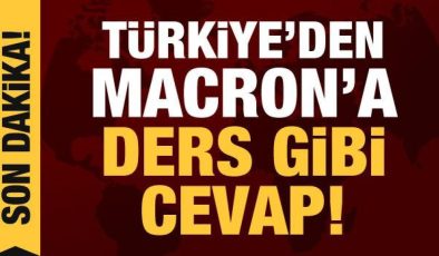 Türkiye’den Macron’un küstah sözlerine tepki
