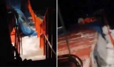 Marmara’da batan kargo gemisinin son anları! Mürettebatın ailesine gönderdiği video ortaya çıktı